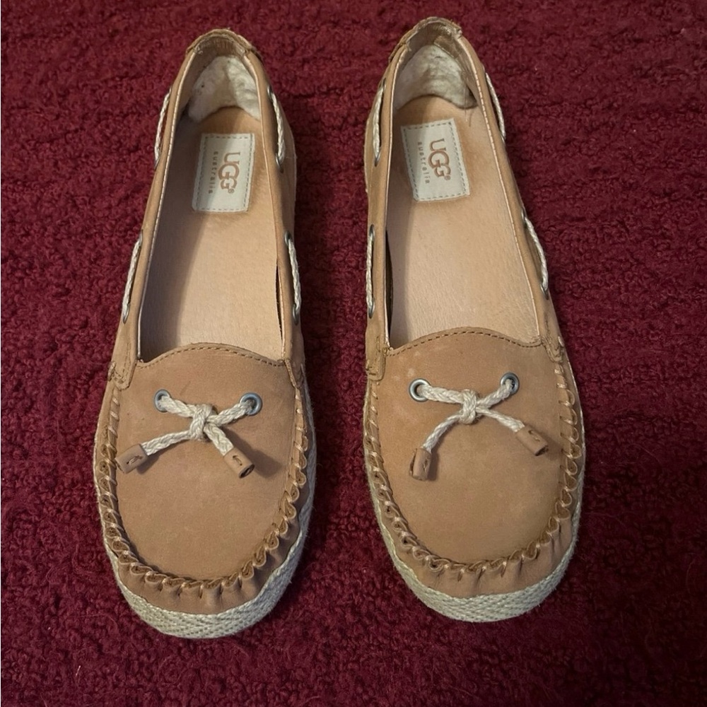 Tan Ugg loafers size 7.5